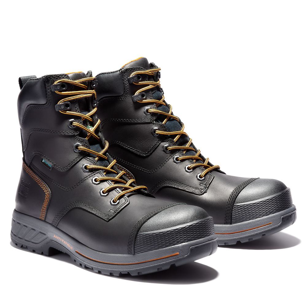 Bocanci De Muncă Timberland Barbati Negrii - Pro® Endurance Hd 8\" Comp Toe - Romania - AXDGEP197